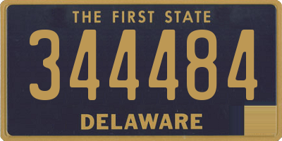 DE license plate 344484