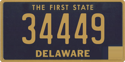 DE license plate 34449