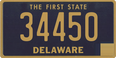 DE license plate 34450