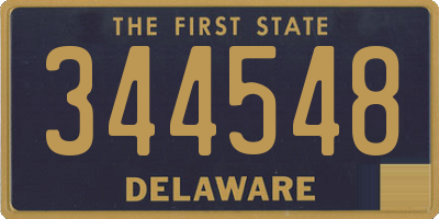DE license plate 344548