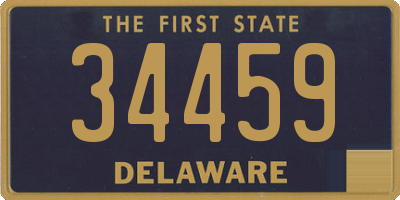 DE license plate 34459