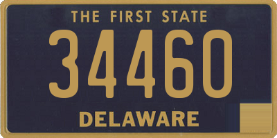 DE license plate 34460