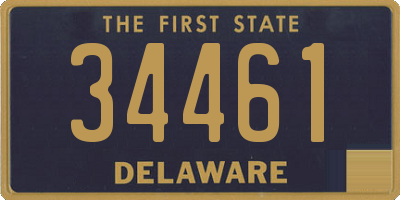 DE license plate 34461