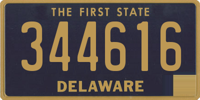 DE license plate 344616