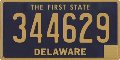 DE license plate 344629