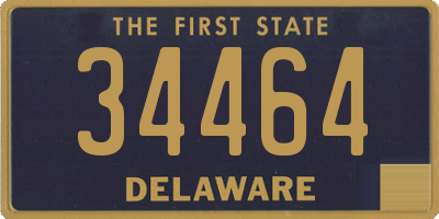 DE license plate 34464