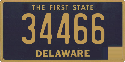 DE license plate 34466