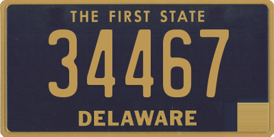 DE license plate 34467