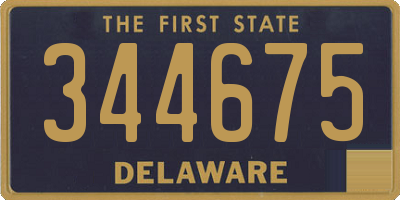 DE license plate 344675