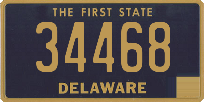 DE license plate 34468