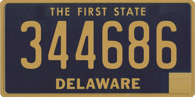 DE license plate 344686
