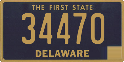 DE license plate 34470