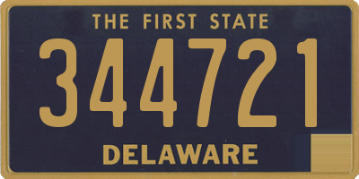 DE license plate 344721