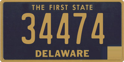 DE license plate 34474