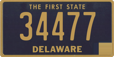 DE license plate 34477