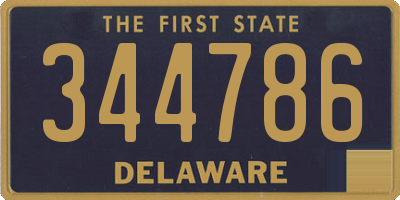 DE license plate 344786