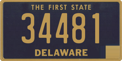 DE license plate 34481