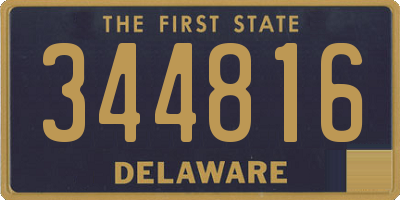DE license plate 344816