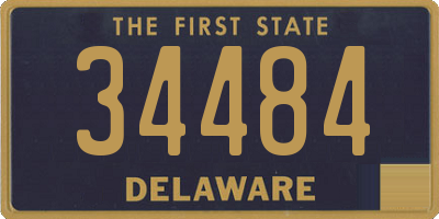 DE license plate 34484