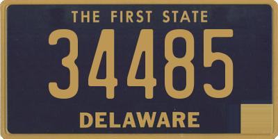 DE license plate 34485