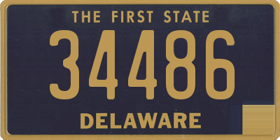 DE license plate 34486