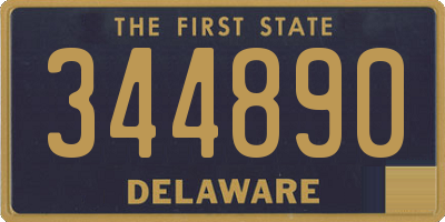 DE license plate 344890