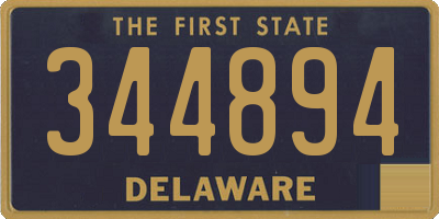 DE license plate 344894