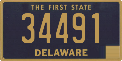 DE license plate 34491