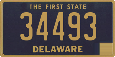 DE license plate 34493