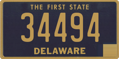 DE license plate 34494