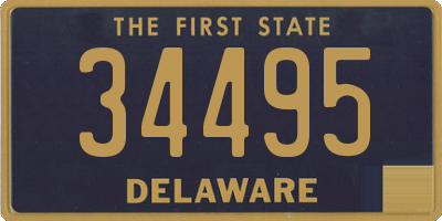 DE license plate 34495