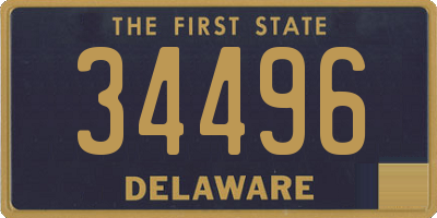 DE license plate 34496