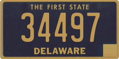 DE license plate 34497