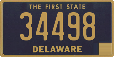 DE license plate 34498
