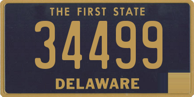 DE license plate 34499