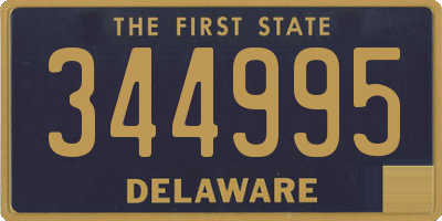 DE license plate 344995