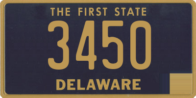 DE license plate 3450