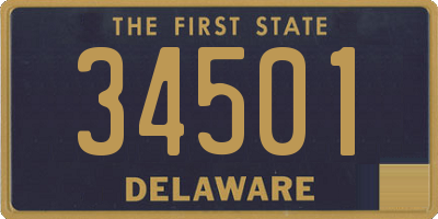 DE license plate 34501