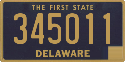 DE license plate 345011