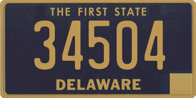 DE license plate 34504