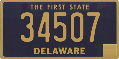 DE license plate 34507