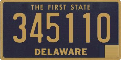 DE license plate 345110