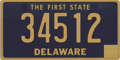 DE license plate 34512