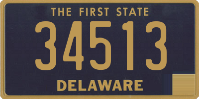 DE license plate 34513