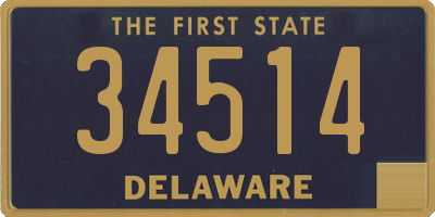 DE license plate 34514