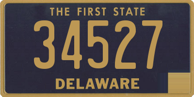DE license plate 34527