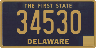 DE license plate 34530