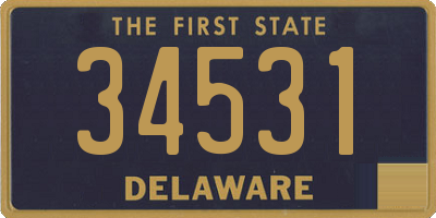 DE license plate 34531