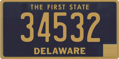 DE license plate 34532