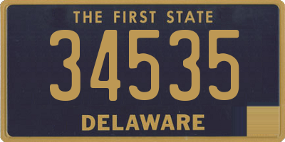 DE license plate 34535